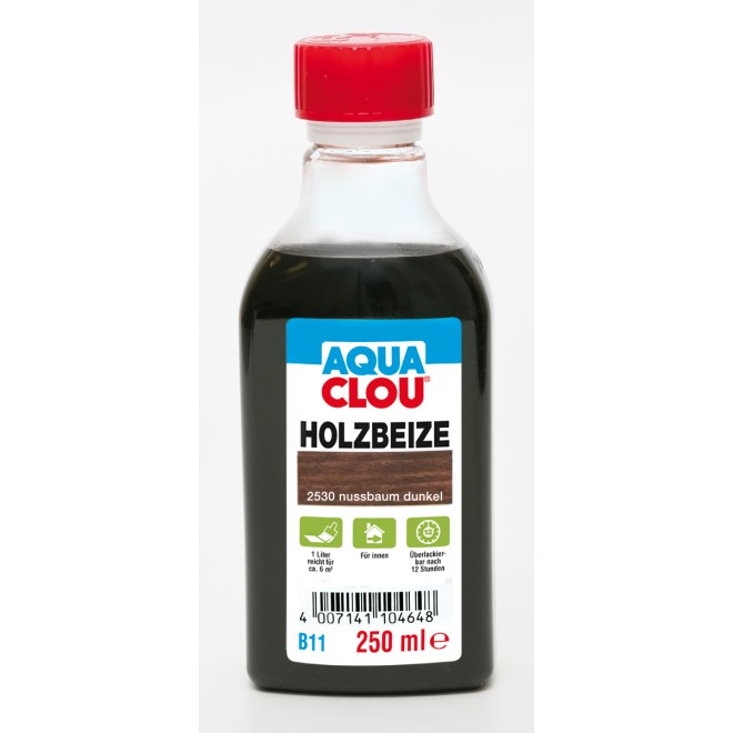 B11 Aqua CLOU Holzbeize 250ml, Farbe: nussbaum dunkel