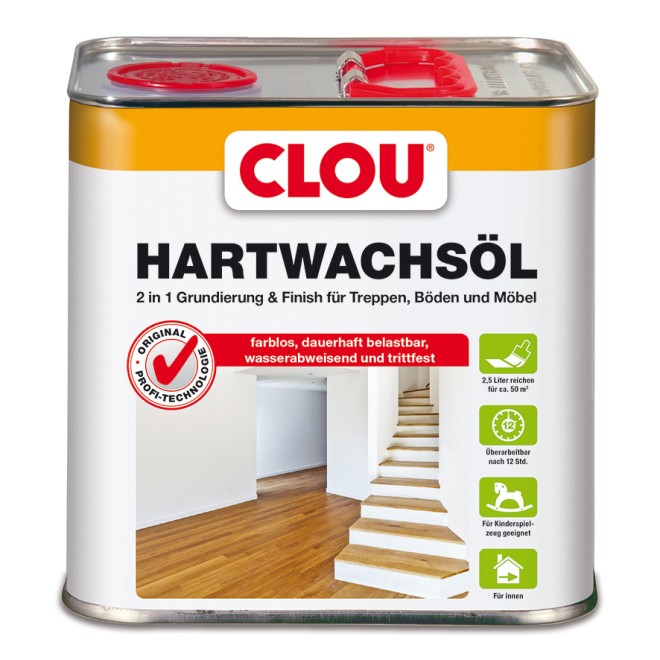 Hartwachs-Öl farblos, Gebinde: 2,5 Ltr.