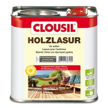 Clousil Holzlasur, Farbe: edelgrau dunkel, Gebinde: 2,5 Ltr.