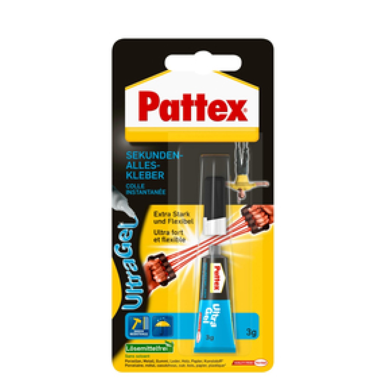 Pattex Sekunden Alleskleber Ultra Gel3gr.